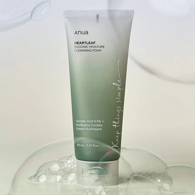 Anua Heartleaf Succinic  Moisture Cleansing Foam