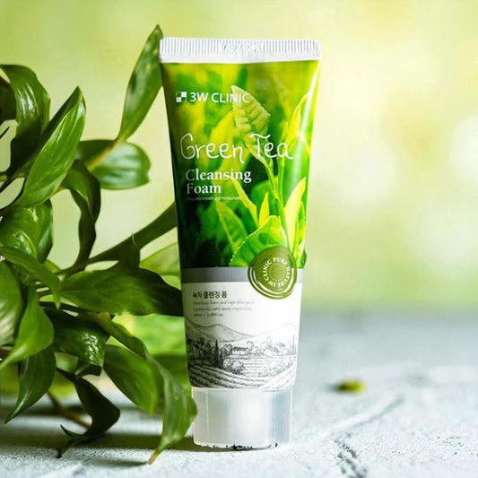 3W Clinic Green Tea Cleansing Foam 100ml