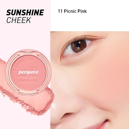 Peripera Pure Blushed Sunshine Cheek 11 Picnic Pink