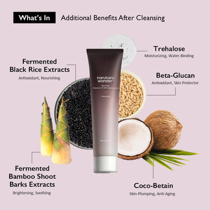 Haruharu wonder black rice moisture 5.5 cleansing gel 100 ml