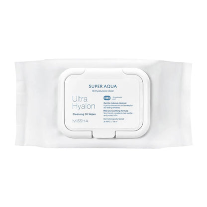 Super Aqua Ultra Hyalron Cleansing Oil Wipes (30 sheets)