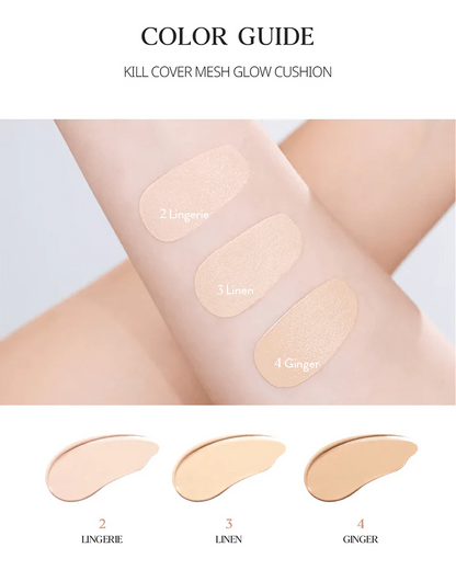 Clio Kill Cover Mesh Glow Cushion SPF 50+ PA++++ #03 Linen