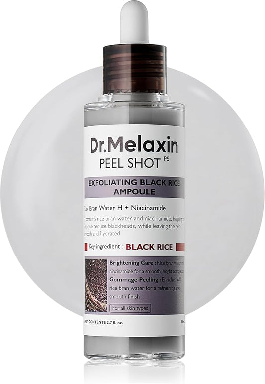 Dr. Melaxin Peel Shot Exfoliating Black Rice Ampoule