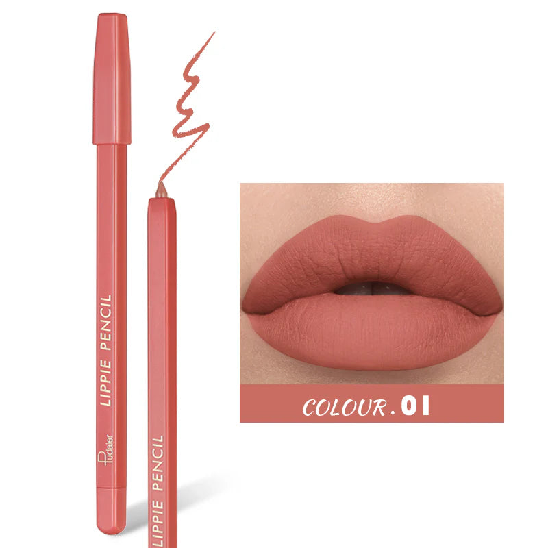 Pudaier Matte Lippie Pencil 12 Colors 2g (#1, #4, #6, or #7)