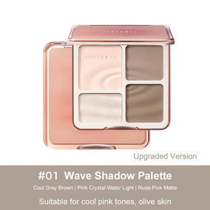 Judydoll 2 in 1 Highlighter Contour Palette #1 Waves