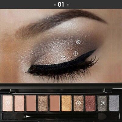 Focallure Full Featured Nude 10 Shade Eyeshadow palette FA08 #01