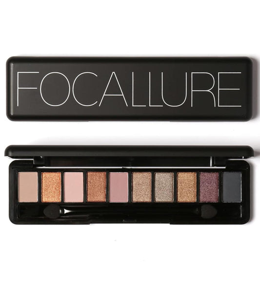 Focallure Full Featured Nude 10 Shade Eyeshadow palette FA08 #01