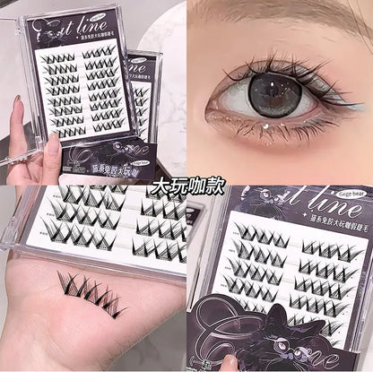 Gege Bear False Eyelashes #Black 24 pairs