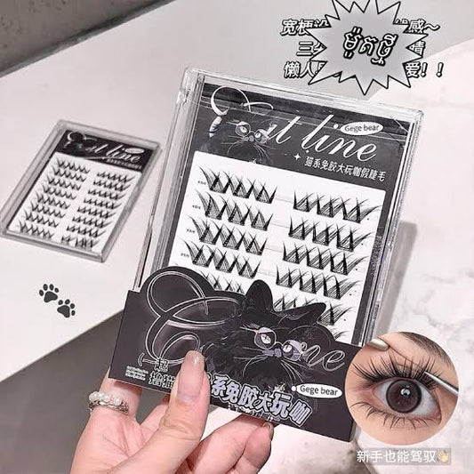 Gege Bear False Eyelashes #Black 24 pairs