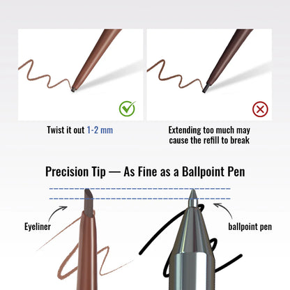 Pudaier Wing It Waterproof Gel Eyeliner #2 Dark Brown 0.1 g