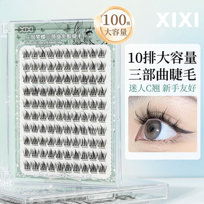 Xixi ZHUANG ZHOU'S DREAM OF THE BUTTERFLY TRILOGY OF GLUE-FREE EYELASHES
