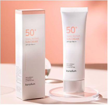 Karadium 50 snail repair sun cream SPF 50+ PA+++ 70ml