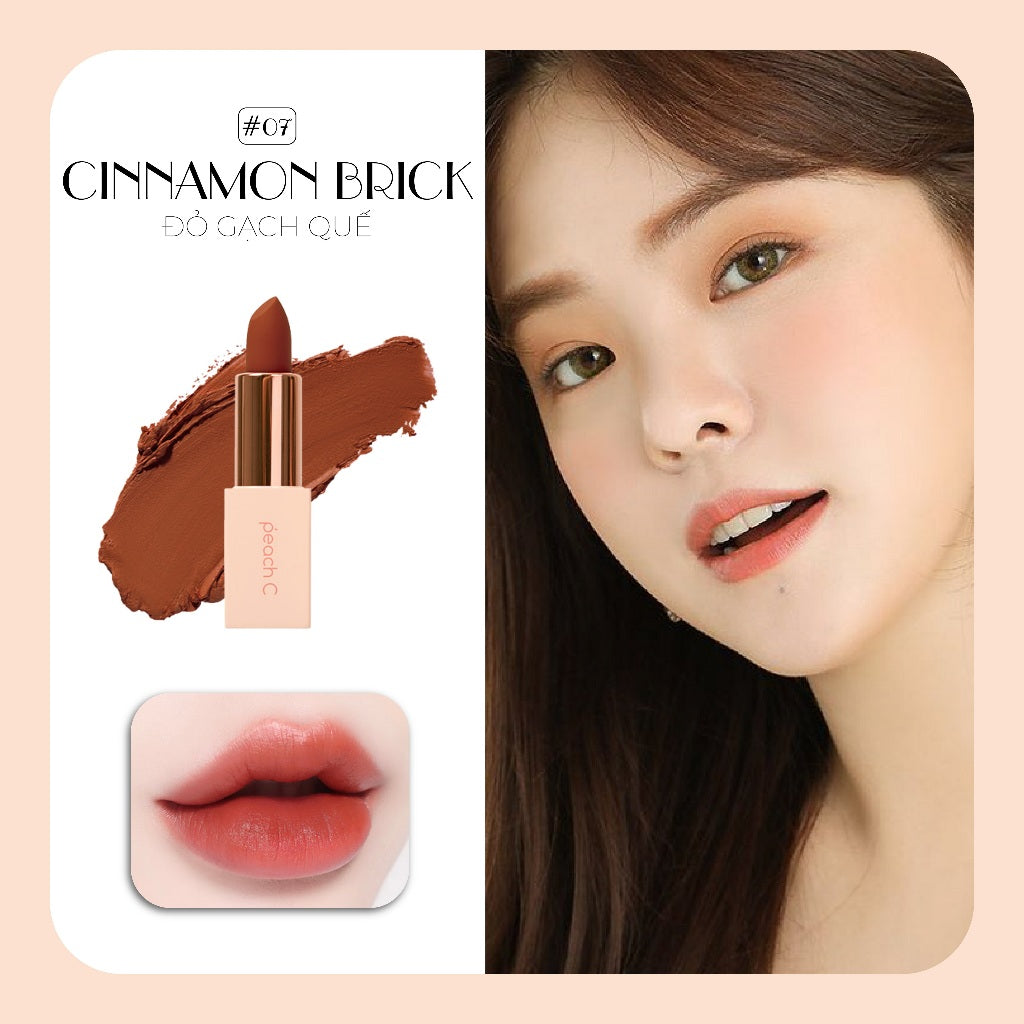 Peach C Matte Lipstick # 07 Cinnamon Brick