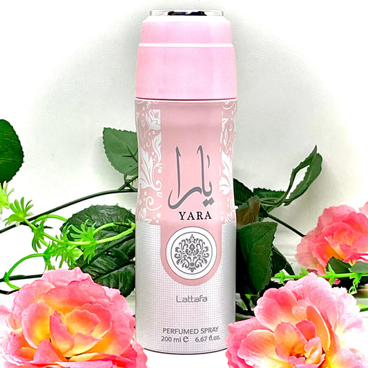 YARA LATTAFA . PERFUMED BODY SPRAY FOR WOMEN.