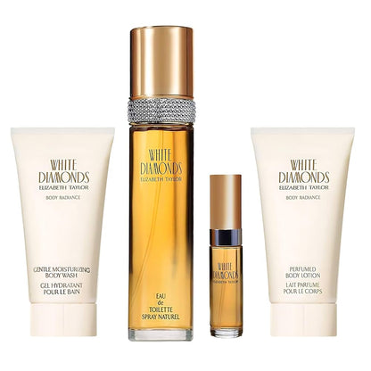 White Diamonds Elizabeth Taylor, 4 Piece, 3.3 FL. OZ 100 ML.