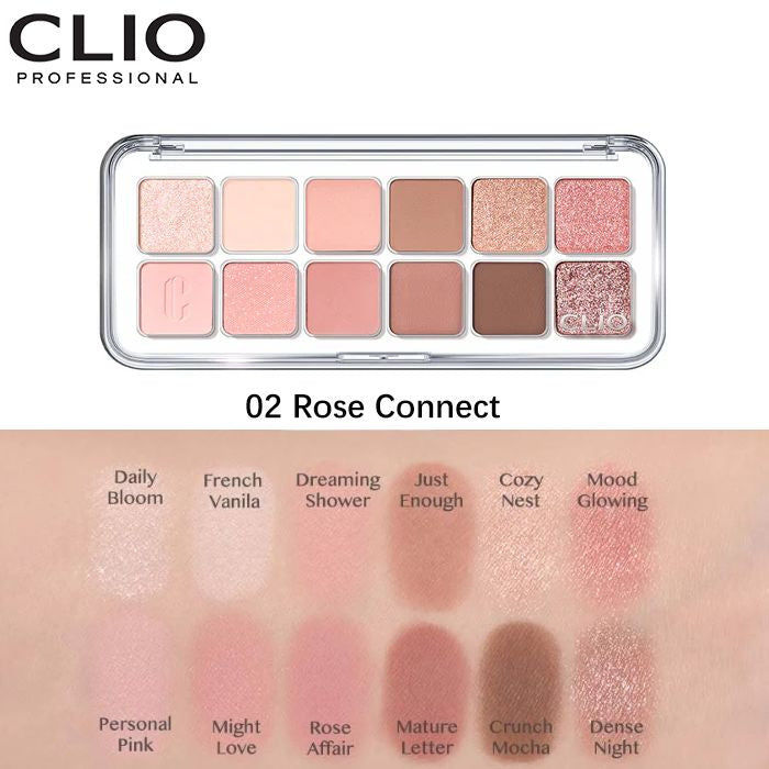 Clio Pro Eye Palette Air #2 Rose Connect