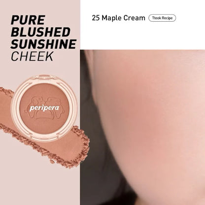 Peripera pure blushed sunshine cheek #25 Maple Cream