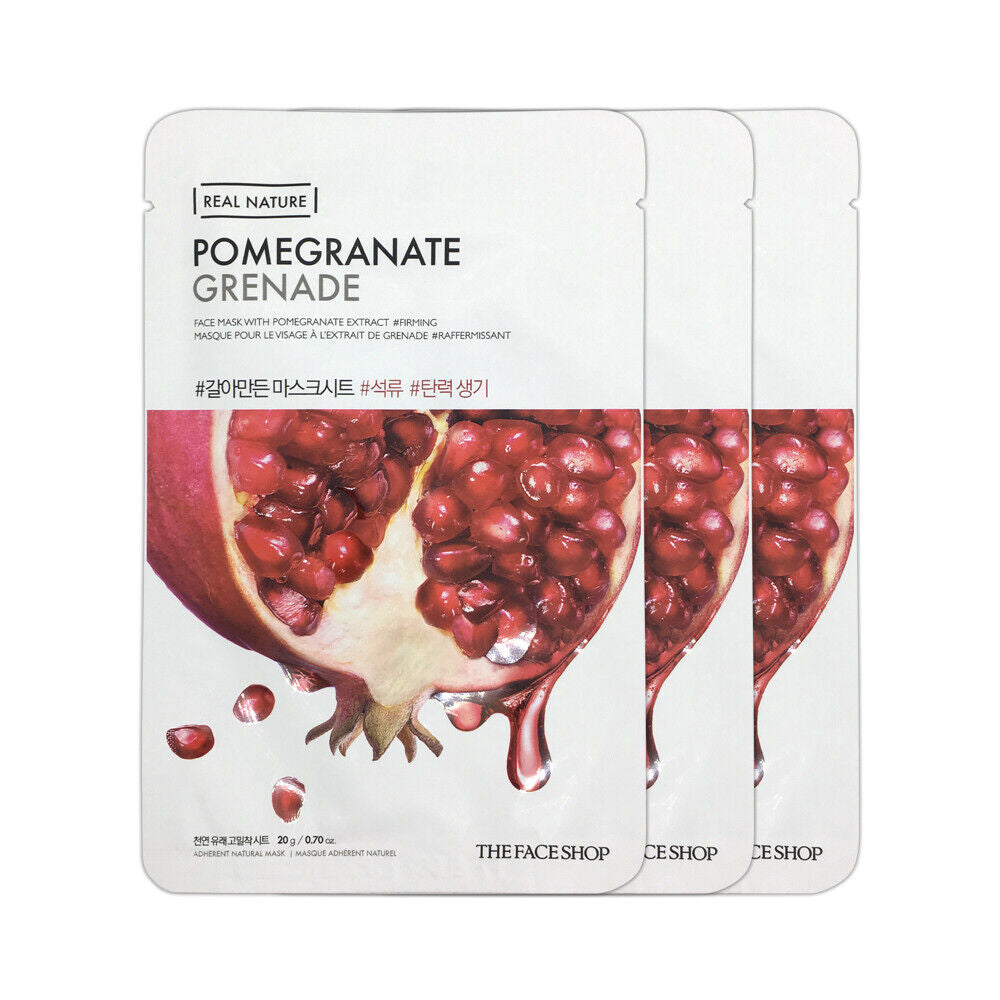 The Face Shop Real Nature Face Mask 1 pcs Pomegranate