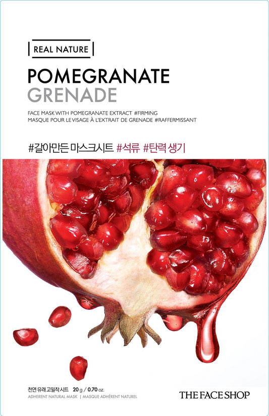 The Face Shop Real Nature Face Mask 1 pcs Pomegranate