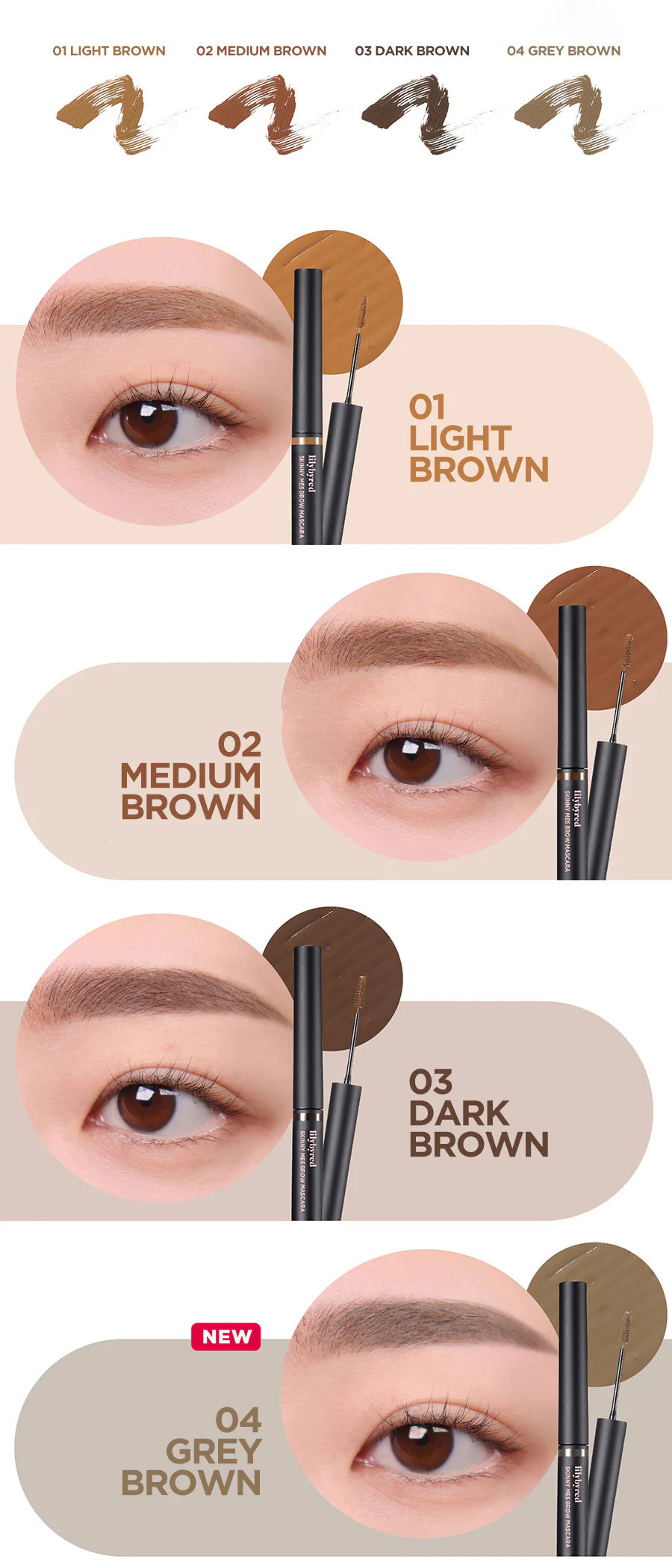 Lilybyred Skinny Mes Brow Mascara #02