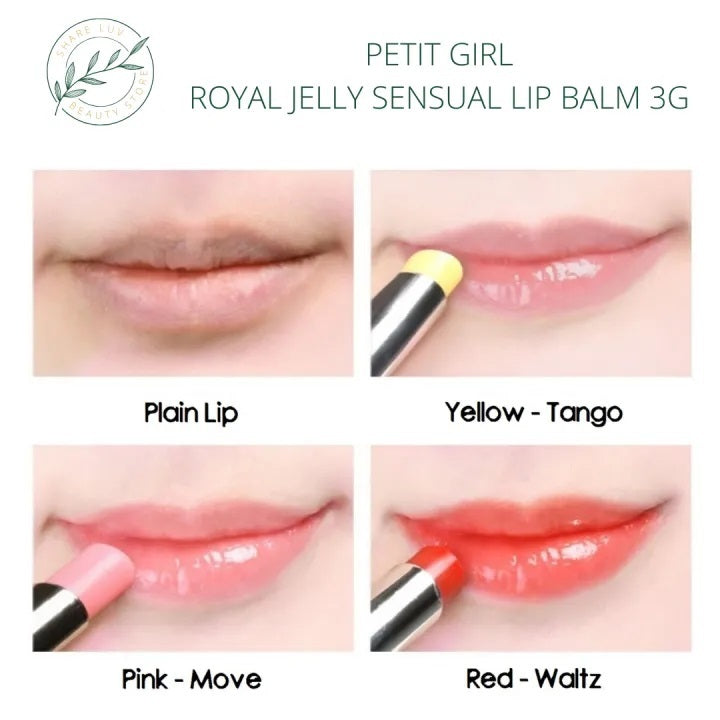 Petit Girl Royal Jelly Sensual Lip Balm Pk001 Pink- Move