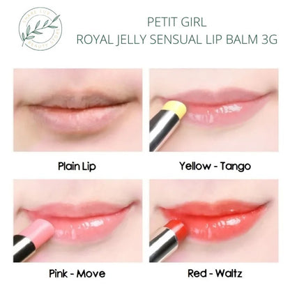 Petit Girl Royal Jelly Sensual Lip Balm Pk001 Pink- Move