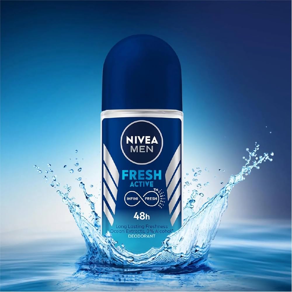 Nivea  Men 48H Deodorant Roll on Fresh Active 50ml