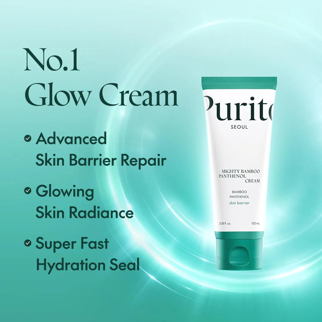 Purito Seoul Mighty Bamboo Panthenol Cream Moisturizing Facial Cream 100ml