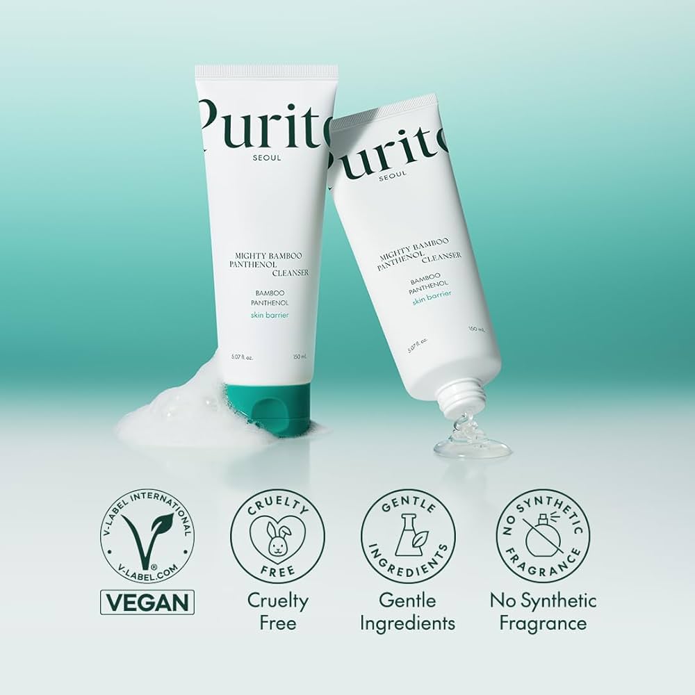 Purito Seoul Mighty Bamboo Panthenol Moisturizing Facial Cleanser 150ml