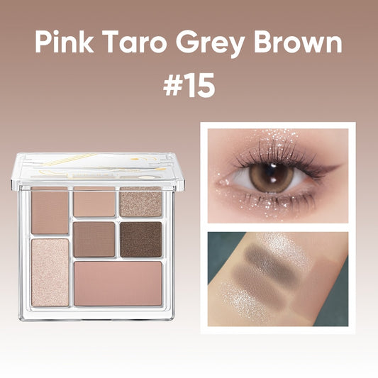 Judydoll 7 colors Palette # 15 Pink Taro Grey Brown
