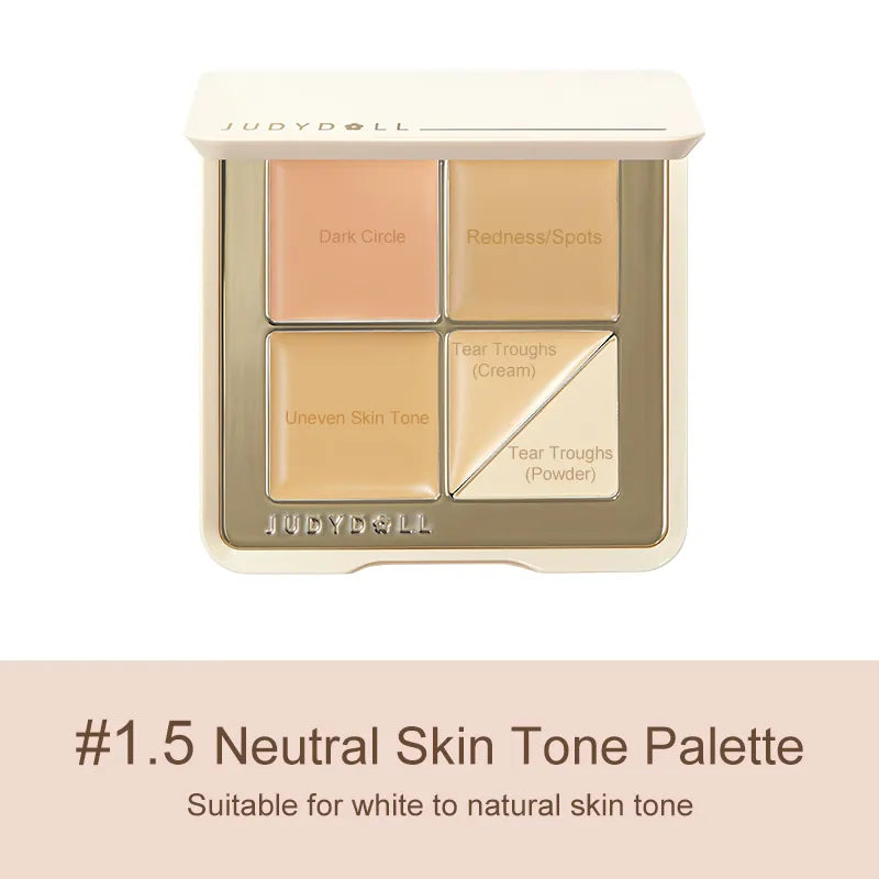 Judydoll 5 Shades Concealer Palette #1.5 Neutral Skin Tone 6g