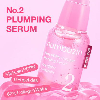 Numbuzin No.2 Rose PDRN Plumbing Serum 30ml