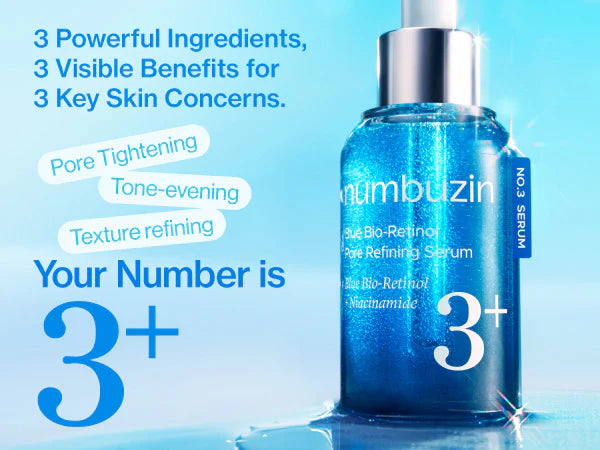 Numbuzin No.3 Blue Bio-Retinol Pore Refining Serum 30ml