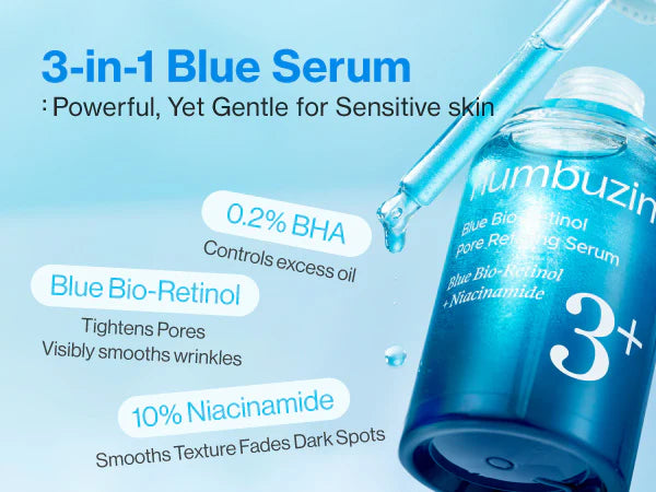 Numbuzin No.3 Blue Bio-Retinol Pore Refining Serum 30ml