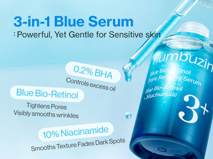 Numbuzin No.3 Blue Bio-Retinol Pore Refining Serum 30ml