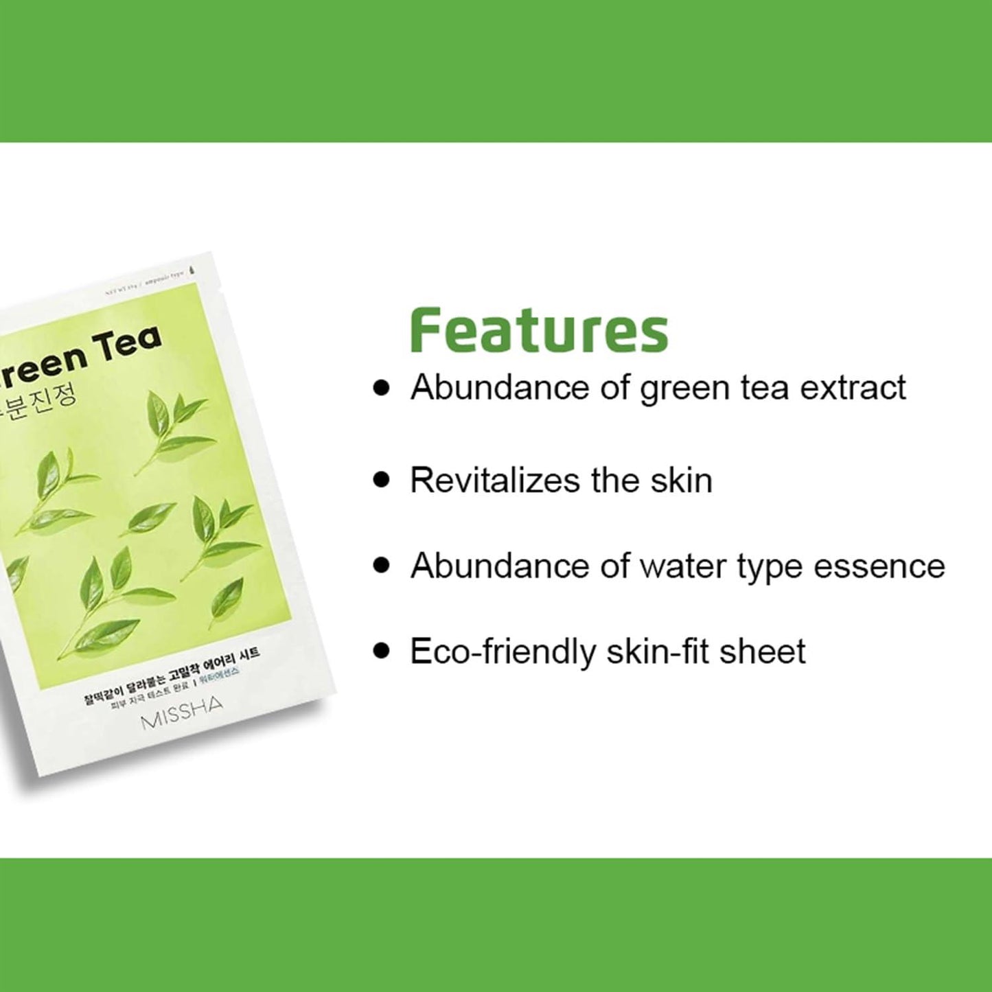 Missha Airy Fit Sheet Mask Green Tea