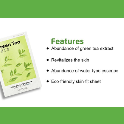 Missha Airy Fit Sheet Mask Green Tea