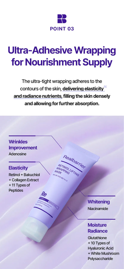 Realbarrier - Retinol Lifting Wrapping Mask