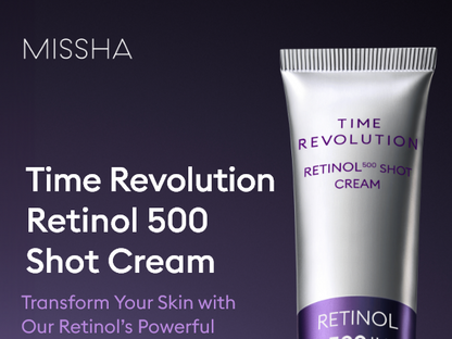 Missha Time Revolution Retinol 500 Shor Cream 60ml