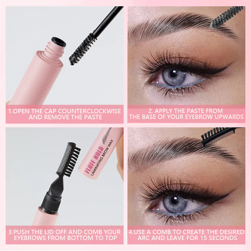 Pudaier Fluff & Hold Laminating Brow Wax (Eyebrow Shaping Gel 8g)