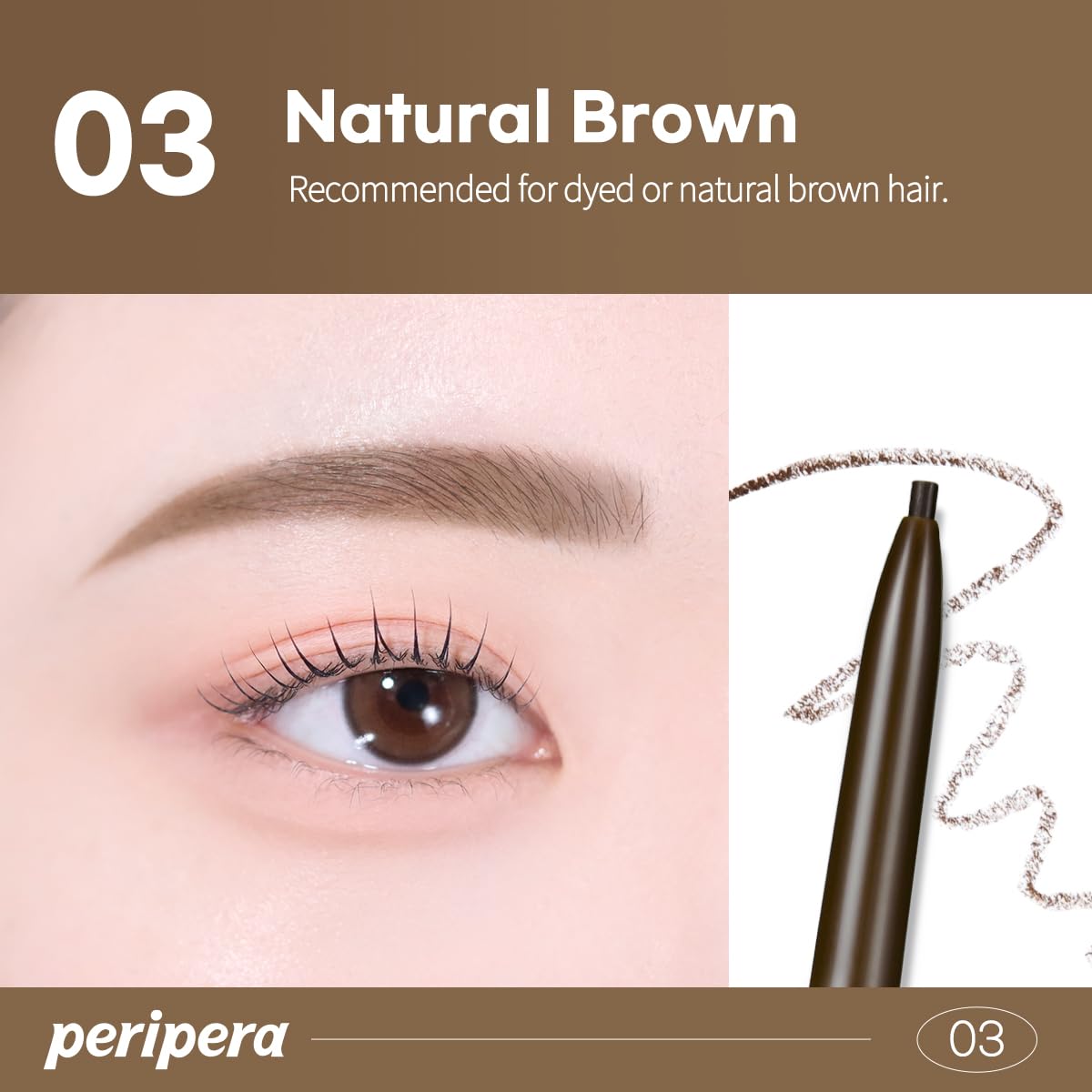 Peripera Speedy Eyebrow Auto pencil #03 Brown