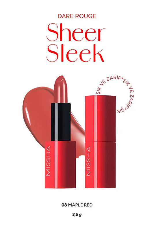 Missha Dare Rouge Sheer Sleek #8 Maple Red