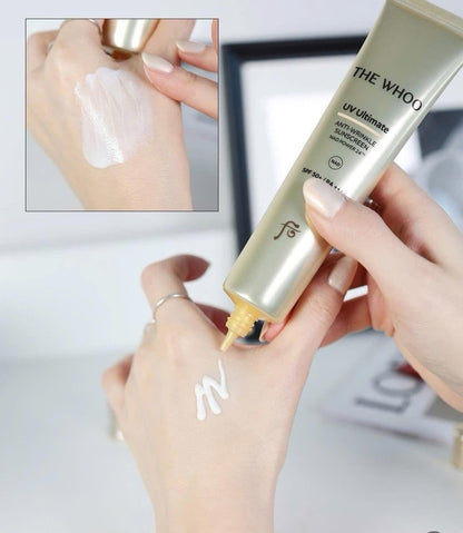 The Whoo UV Ultimate Anti-Wrinkle Sunscreen NAD POWER 24TM 50ml