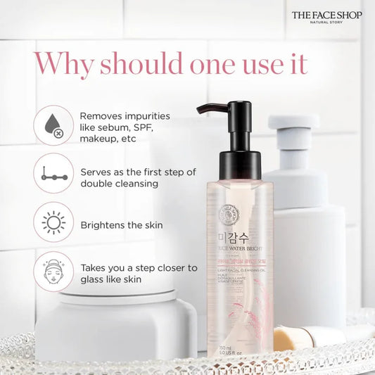 The Face Shop Rice Water Bright Light Facial Cleansing Oil 150ml
