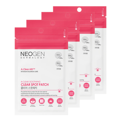 NEOGEN DERMALOGY A-CLEAR AID SOOTHING SPOT PATCH, 24 COUNT (4 PACKS)