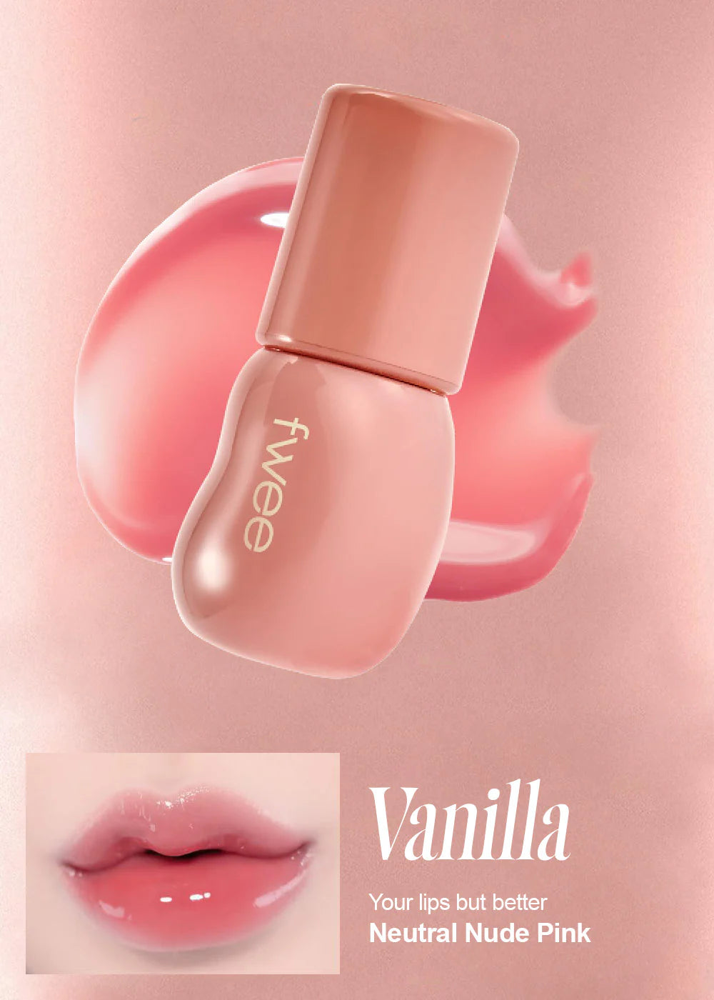 fwee 3D Voluming Gloss B01 Vanilla 70% 5.3g