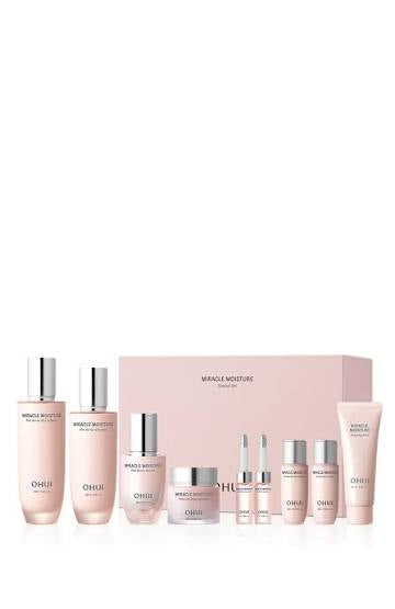 Ohui Miracle Moisture Pink Barrier 4pcs Special Set