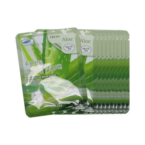 3W Clinic Fresh Aloe Mask Sheet (10 pack)
