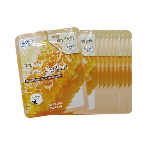 3W Clinic Fresh Royal Jelly Mask Sheet (10 pack)