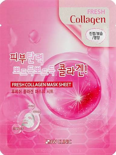 3W Clinic Fresh Collagen Mask Sheet (10 pack)